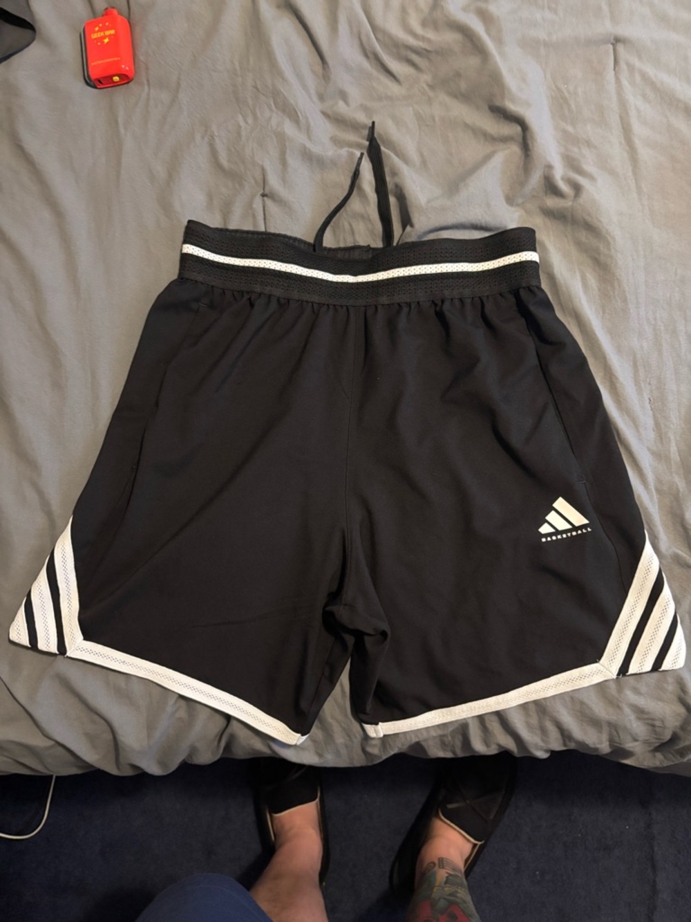 ADIDAS CRAZY LITE SHORTS girls small 7” - Picture 2 of 4
